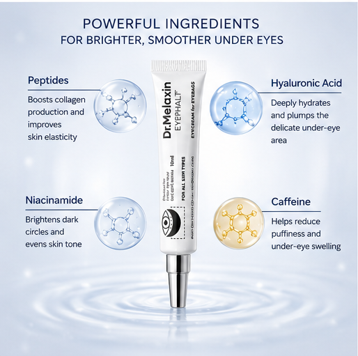 Dr. Melaxin Eyephalt Eye Cream for Eye Bags & Dark Circles – 10ml