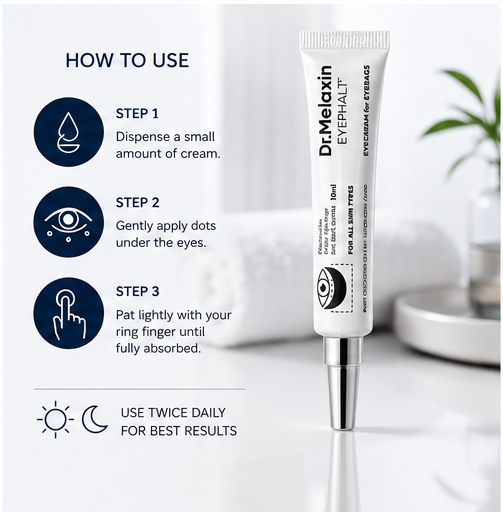 Dr. Melaxin Eyephalt Eye Cream for Eye Bags & Dark Circles – 10ml