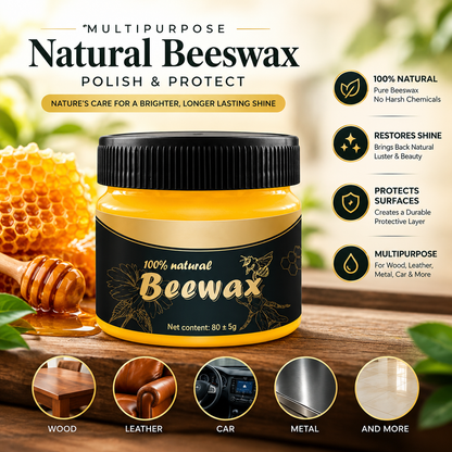 Natural Beeswax Polish – Multipurpose Wood, Leather & Surface Wax